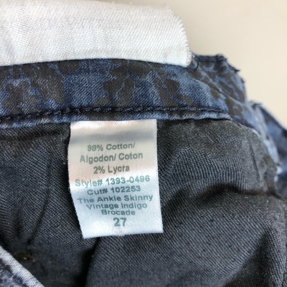 Current/Elliott Skinny Ankle Vintage Brocade, 27 - Picture 7 of 8